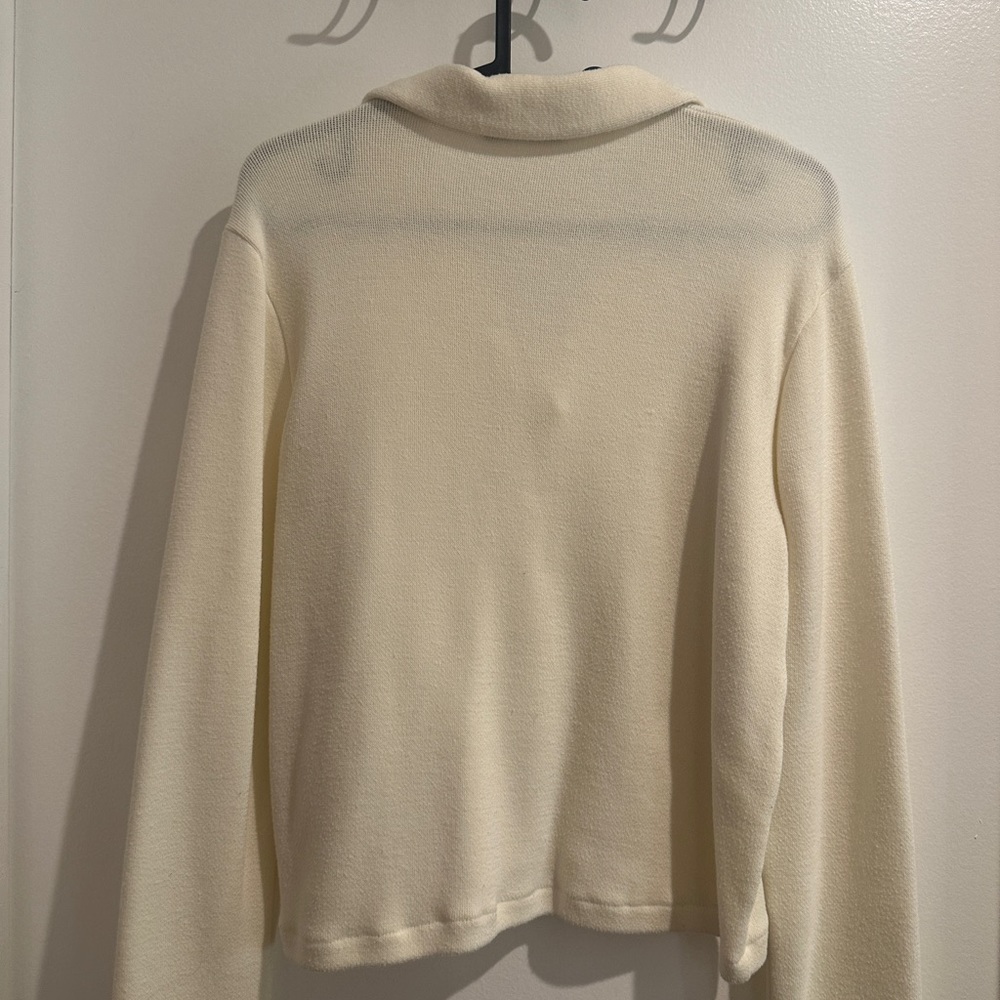 Zara Collared Button Down Sweater - image 2